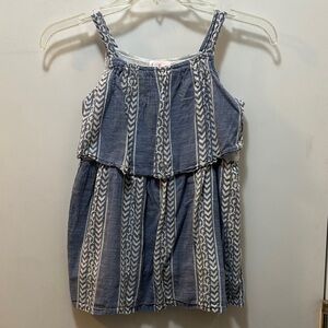 Stylish Blue and White Kids Dress Size 6T